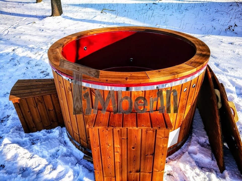 vasca idromassaggio da esterno in legno