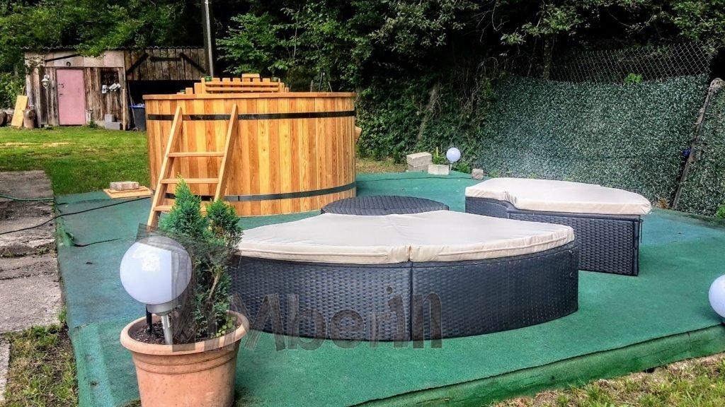Hot tub project France exterior view